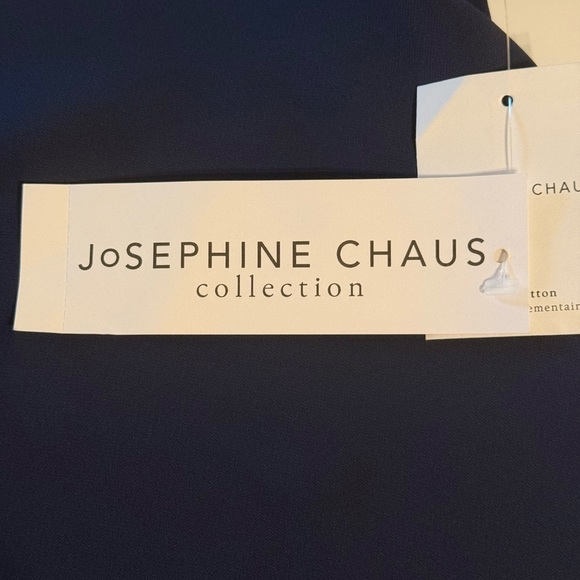 NWT Josephine Chaus Collection Marine Blue Women’s Size 16 Top W One Button - Picture 4 of 16